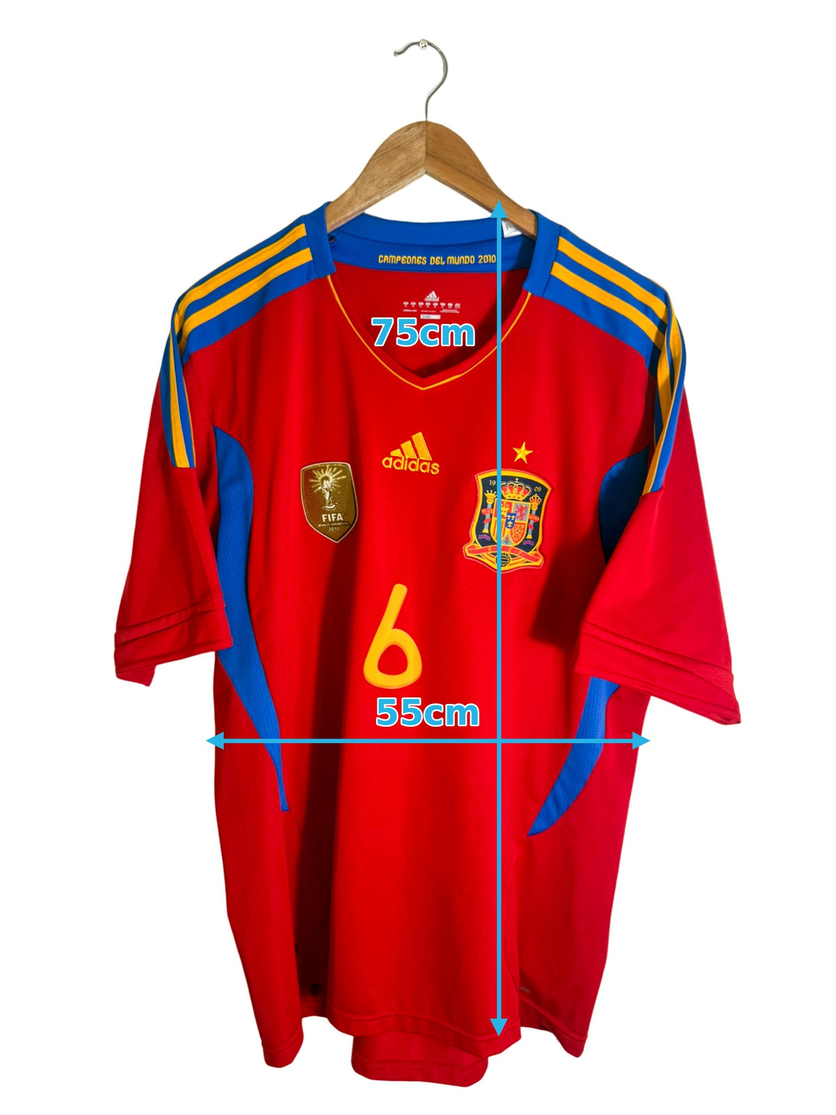 2011 - Maillot Espagne domicile [#6 A. INIESTA] - XL