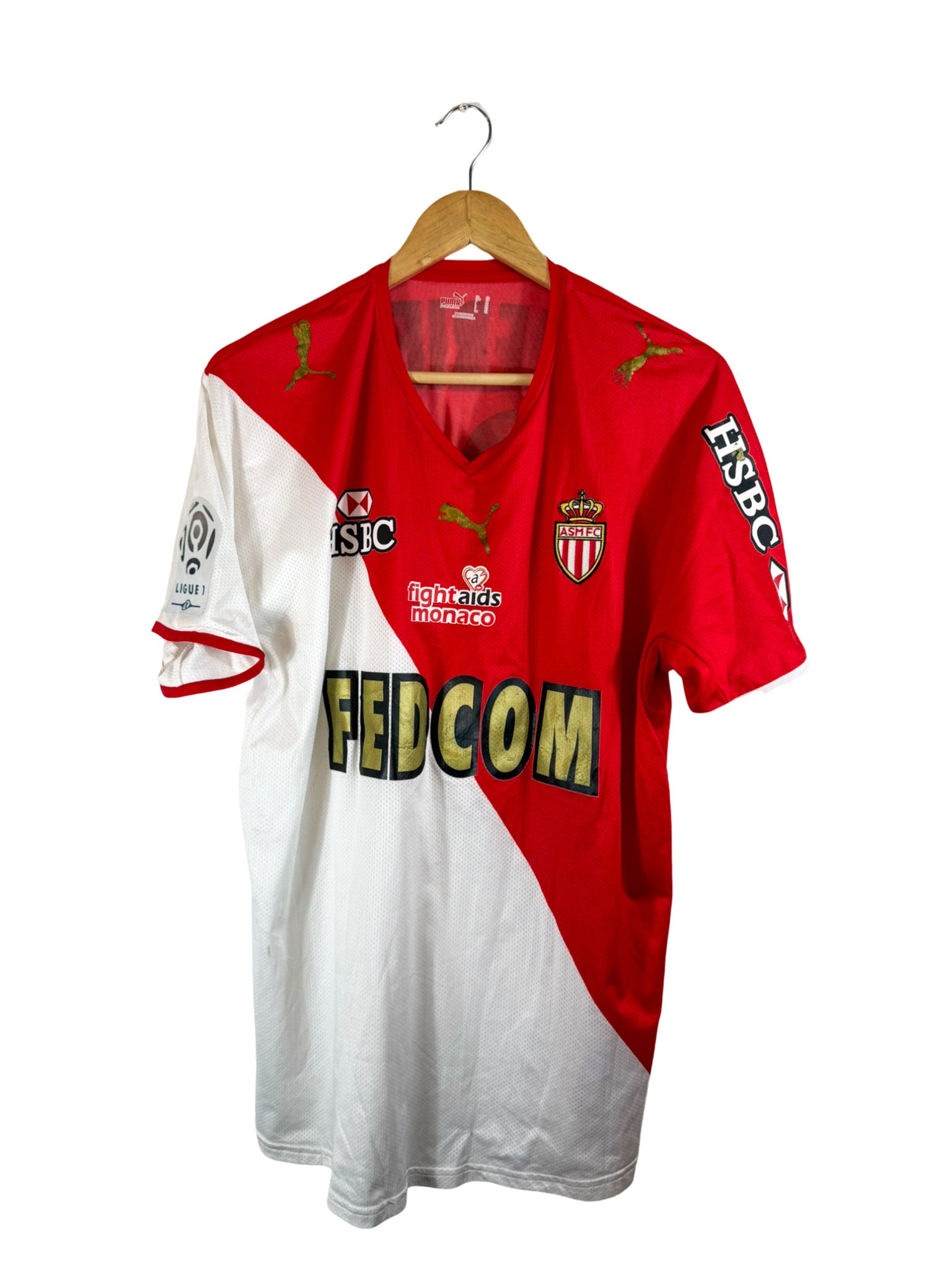 2018/2019 - Camiseta local del AS Mónaco [#17 Golovin] Nike *Problema del partido* - Talla L