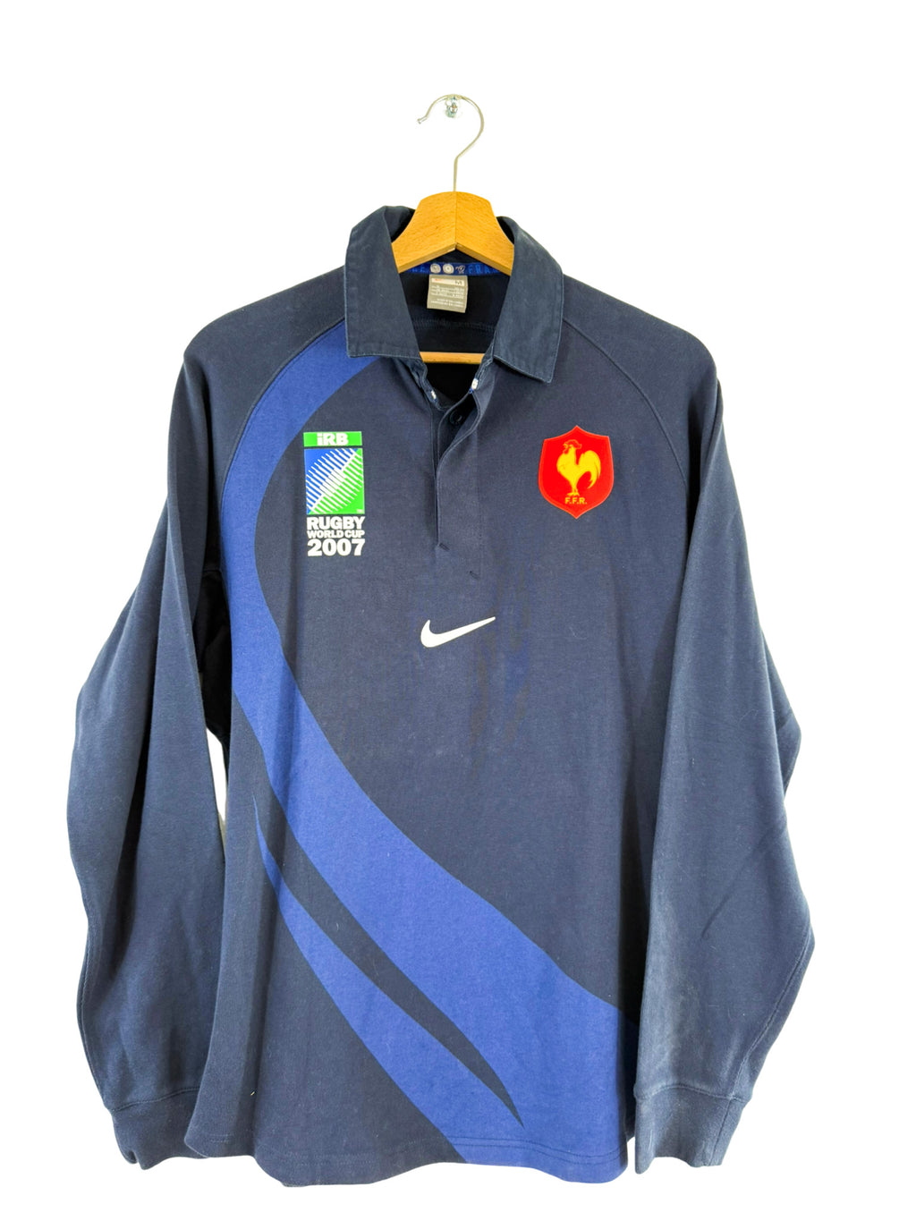 2007 - Maillot rugby France domicile Coupe du Monde *Manches Longues* - M