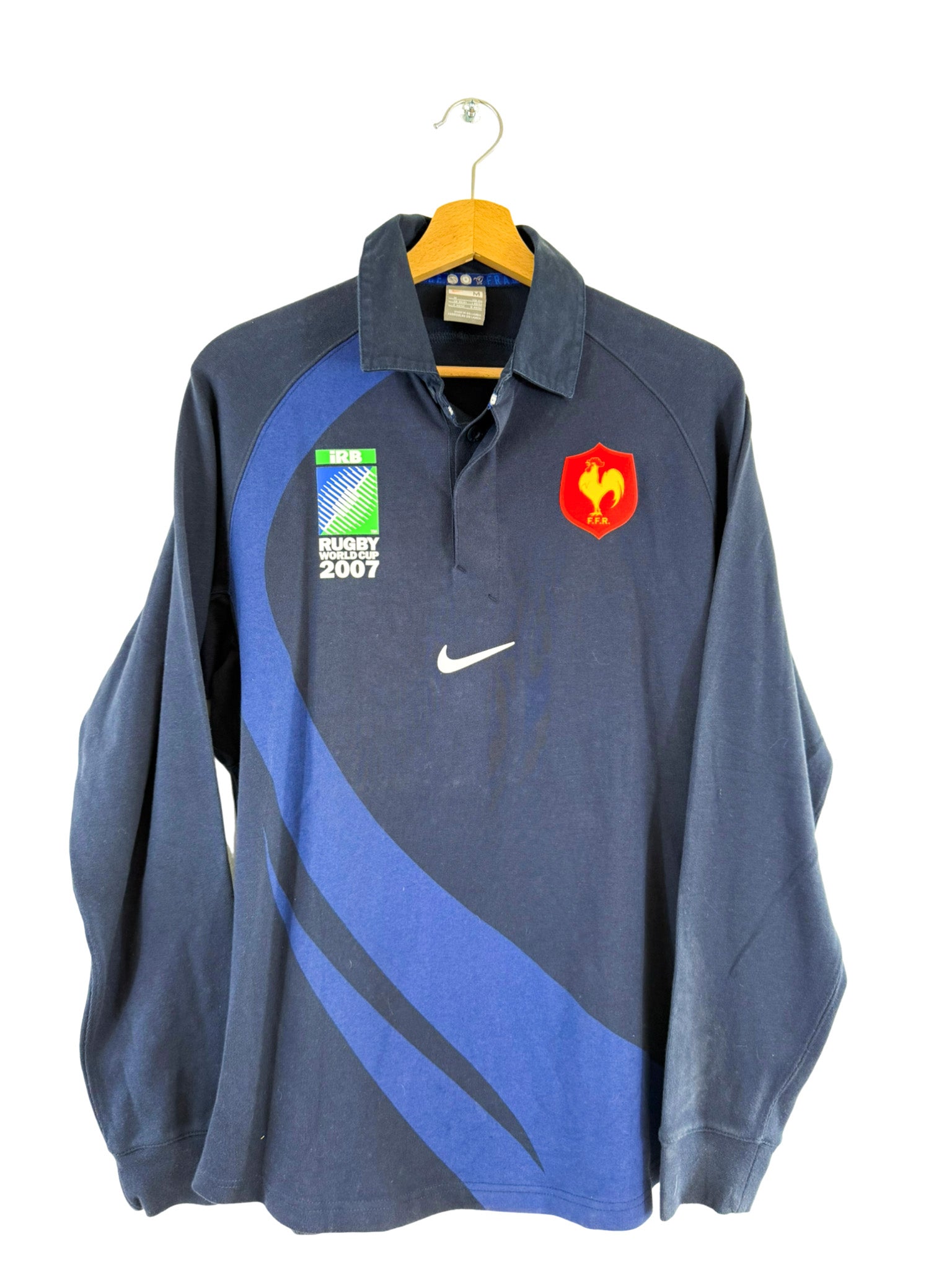 2007 - Maillot rugby France domicile Coupe du Monde *Manches Longues* - M