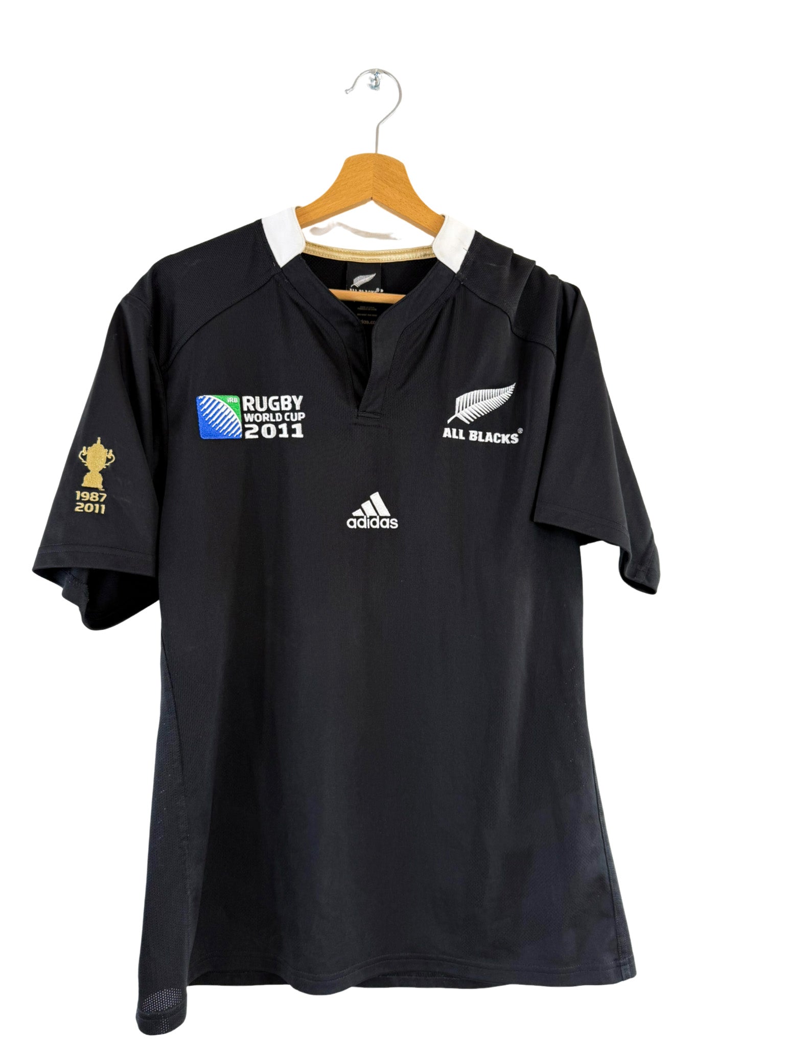 2011 - Maillot rugby All Blacks Coupe du Monde domicile - L