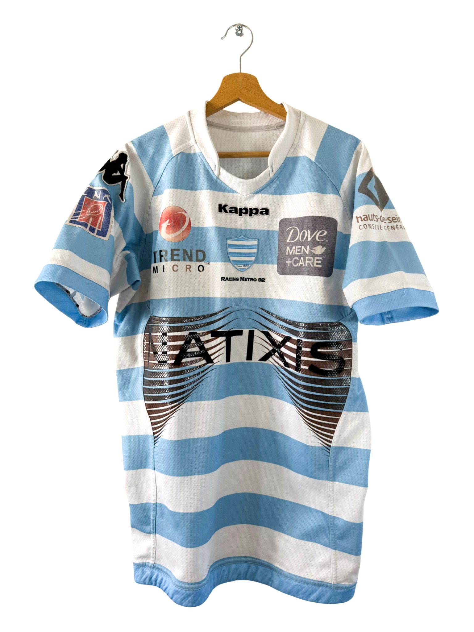 2011/2012 - Maillot rugby Racing Métro 92 domicile [#2 Noirot] *Match Issue* - 2XL