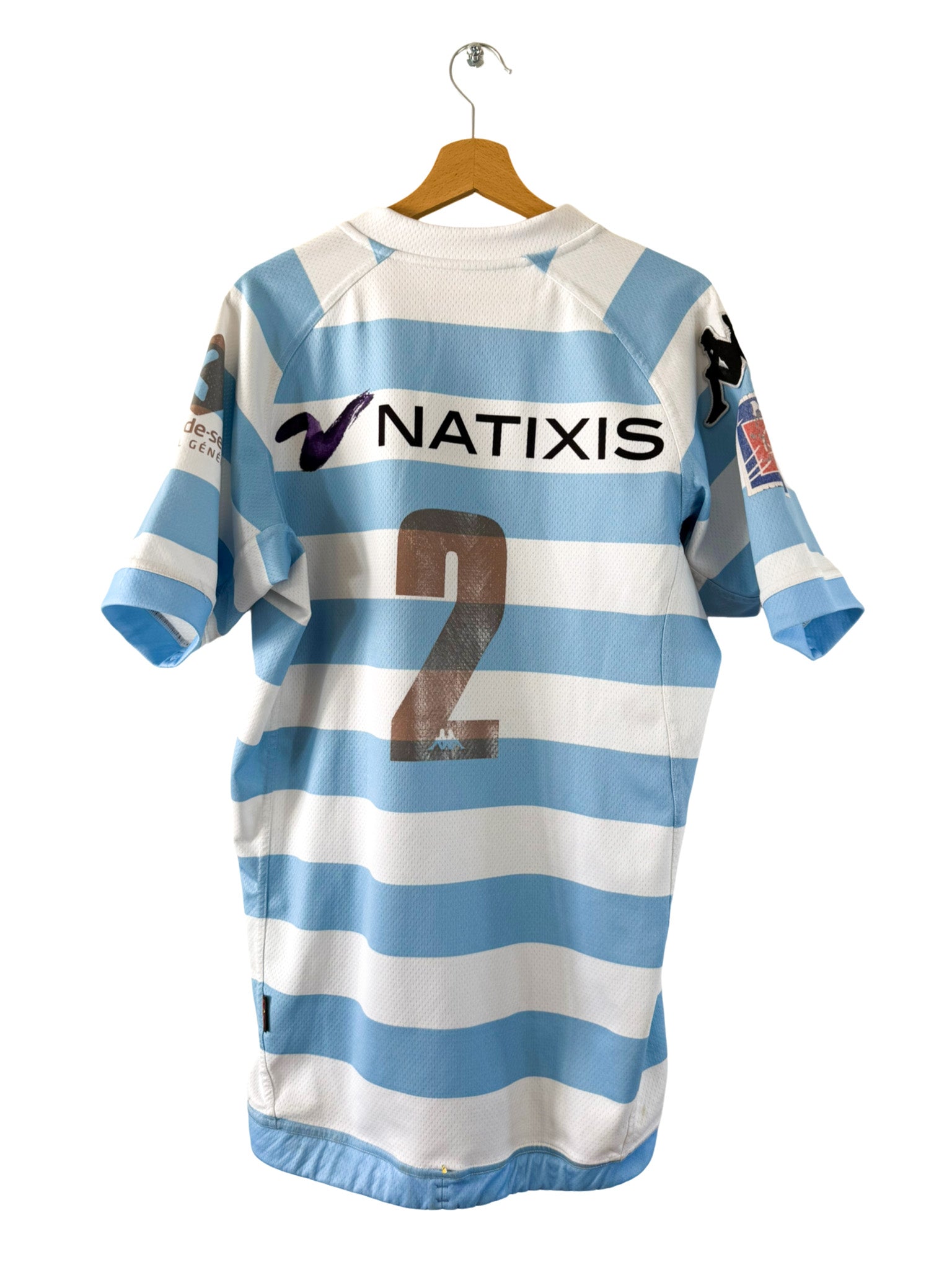 2011/2012 - Maillot rugby Racing Métro 92 domicile [#2 Noirot] *Match Issue* - 2XL