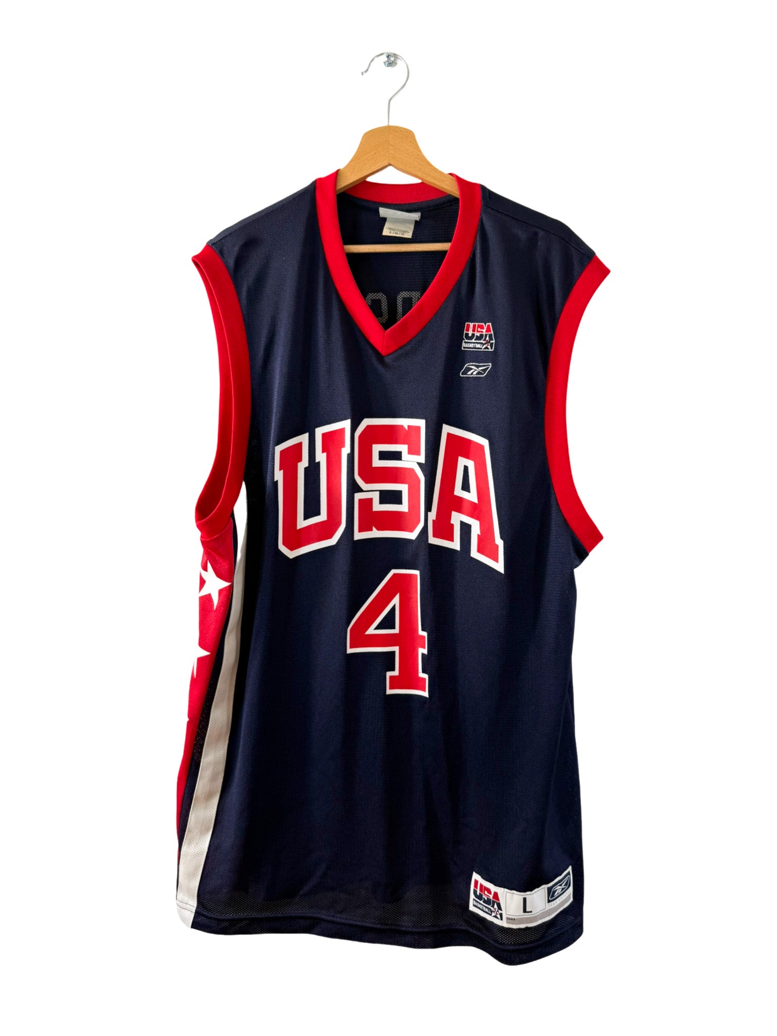 2004/2005 - Maillot basket Team USA extérieur [#4 Iverson] - L