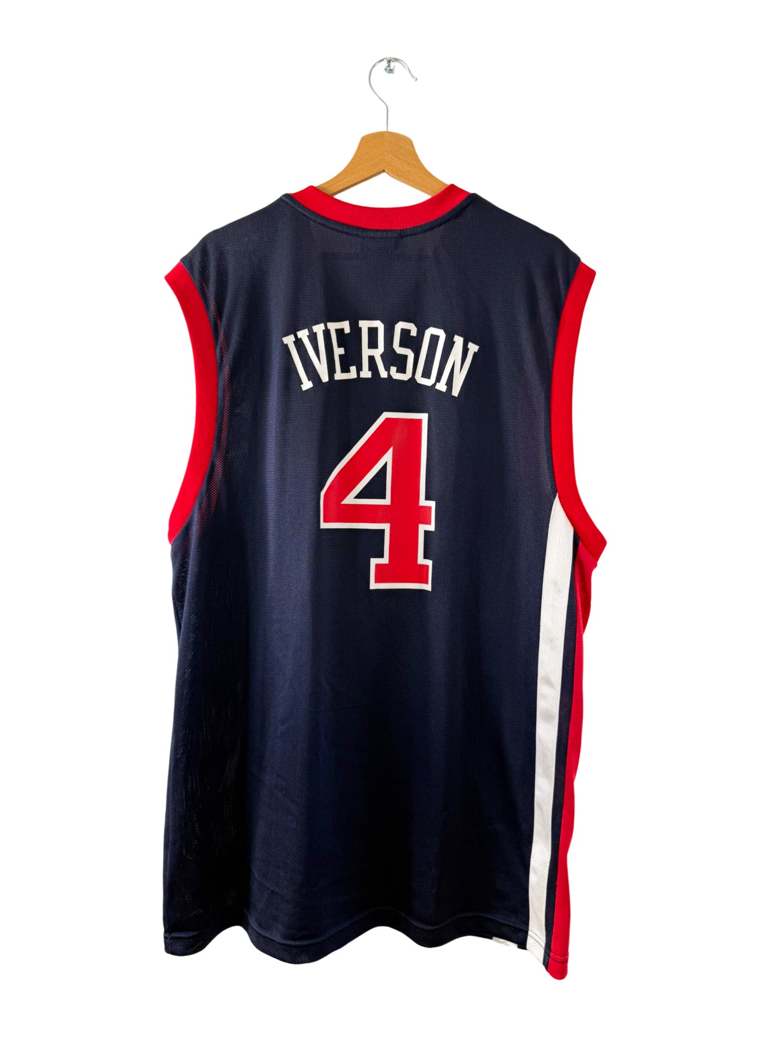 2004/2005 - Maillot basket Team USA extérieur [#4 Iverson] - L
