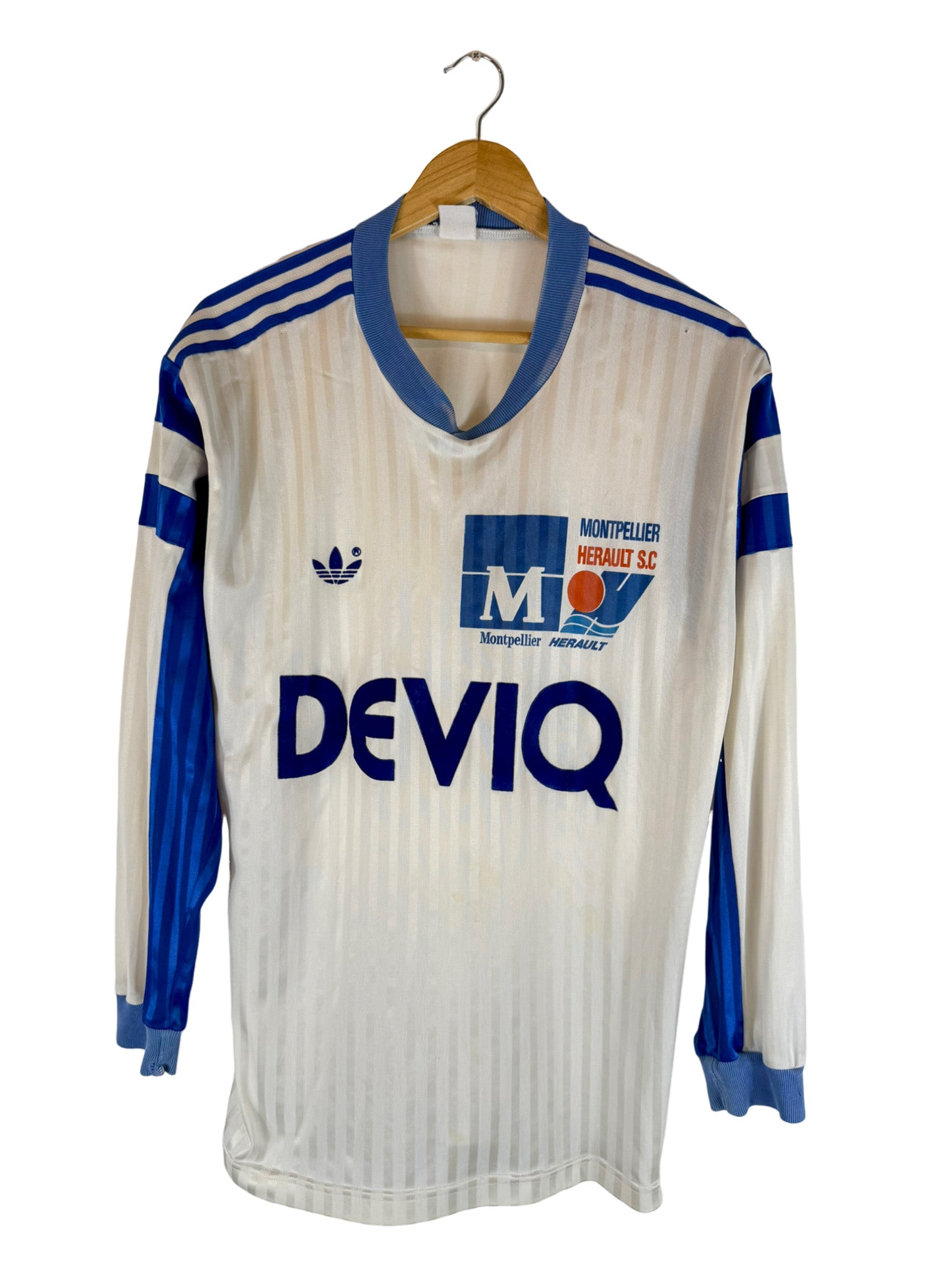 1989/1990 - Camiseta local del Montpellier Adidas - Talla S