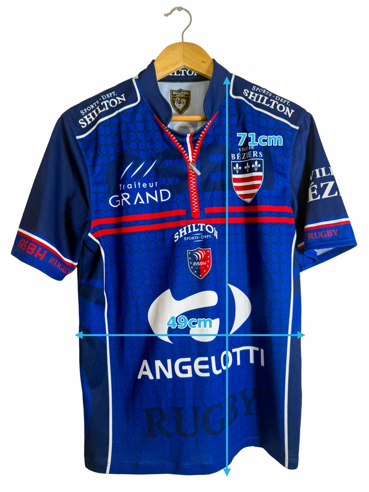 2018/2019 - Maillot ASBH Béziers rugby domicile - S
