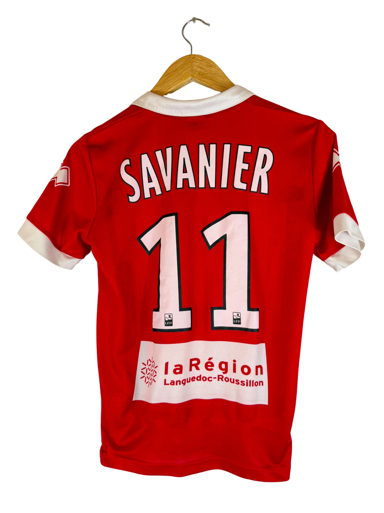 2015/2016 – Nîmes Olympique home jersey [#11 Savanier] – XS