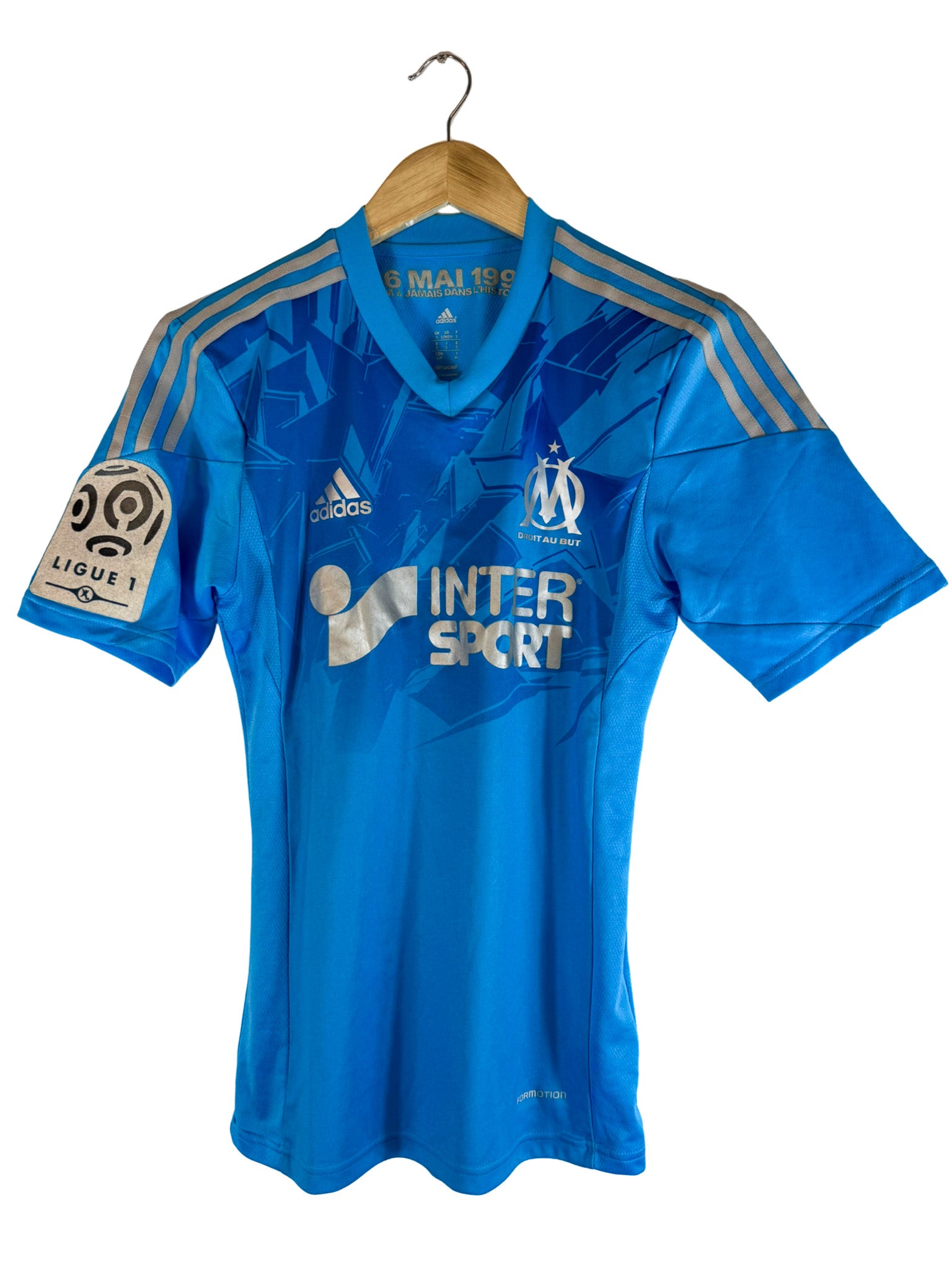 2013/2014 - Camiseta visitante del Olympique de Marsella [#29 Khalifa] *Edición del partido* Adidas - Talla S