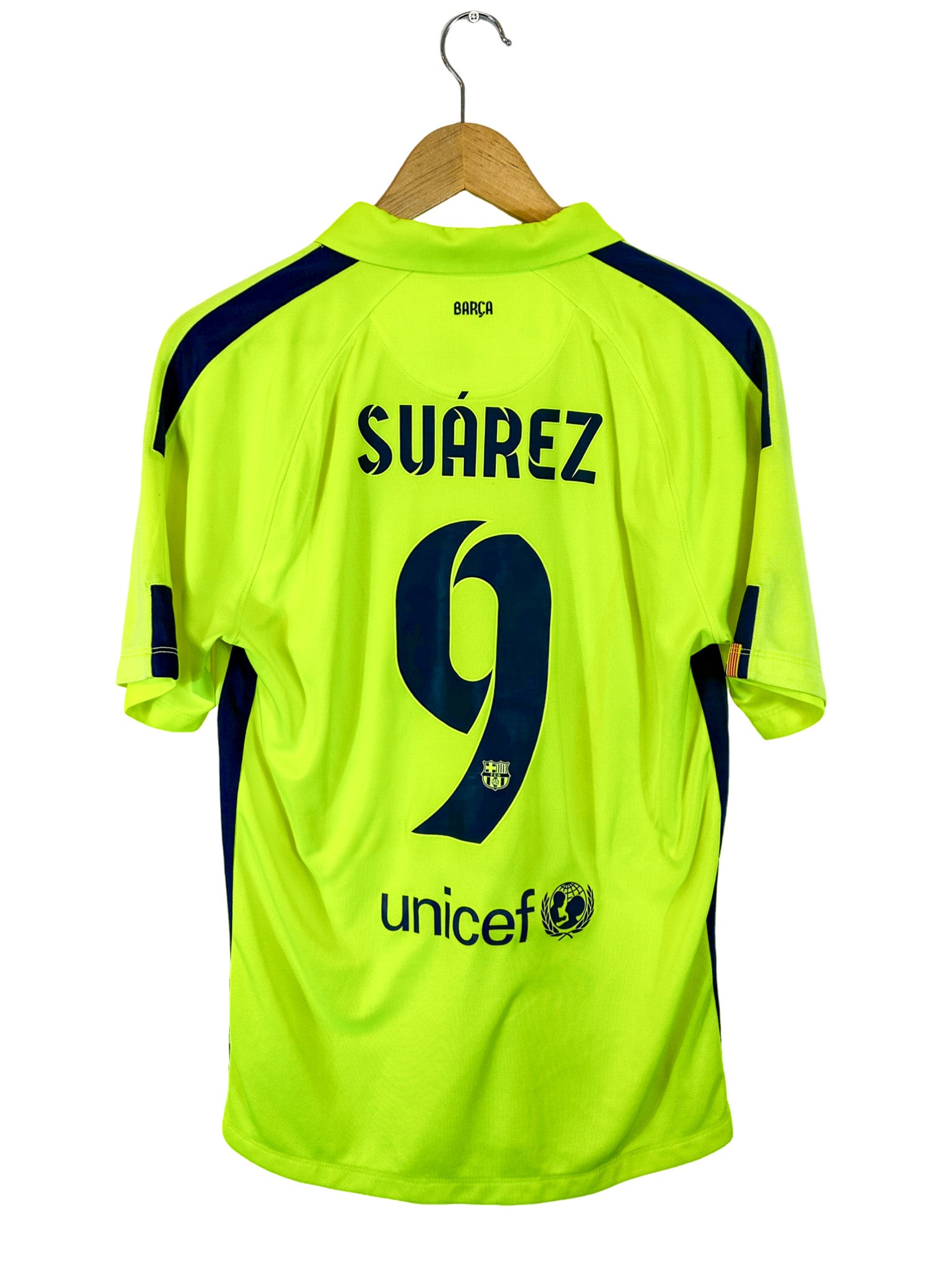 2014/2015 - FC Barcelona Third Jersey [#9 Suárez] - S – Vista
