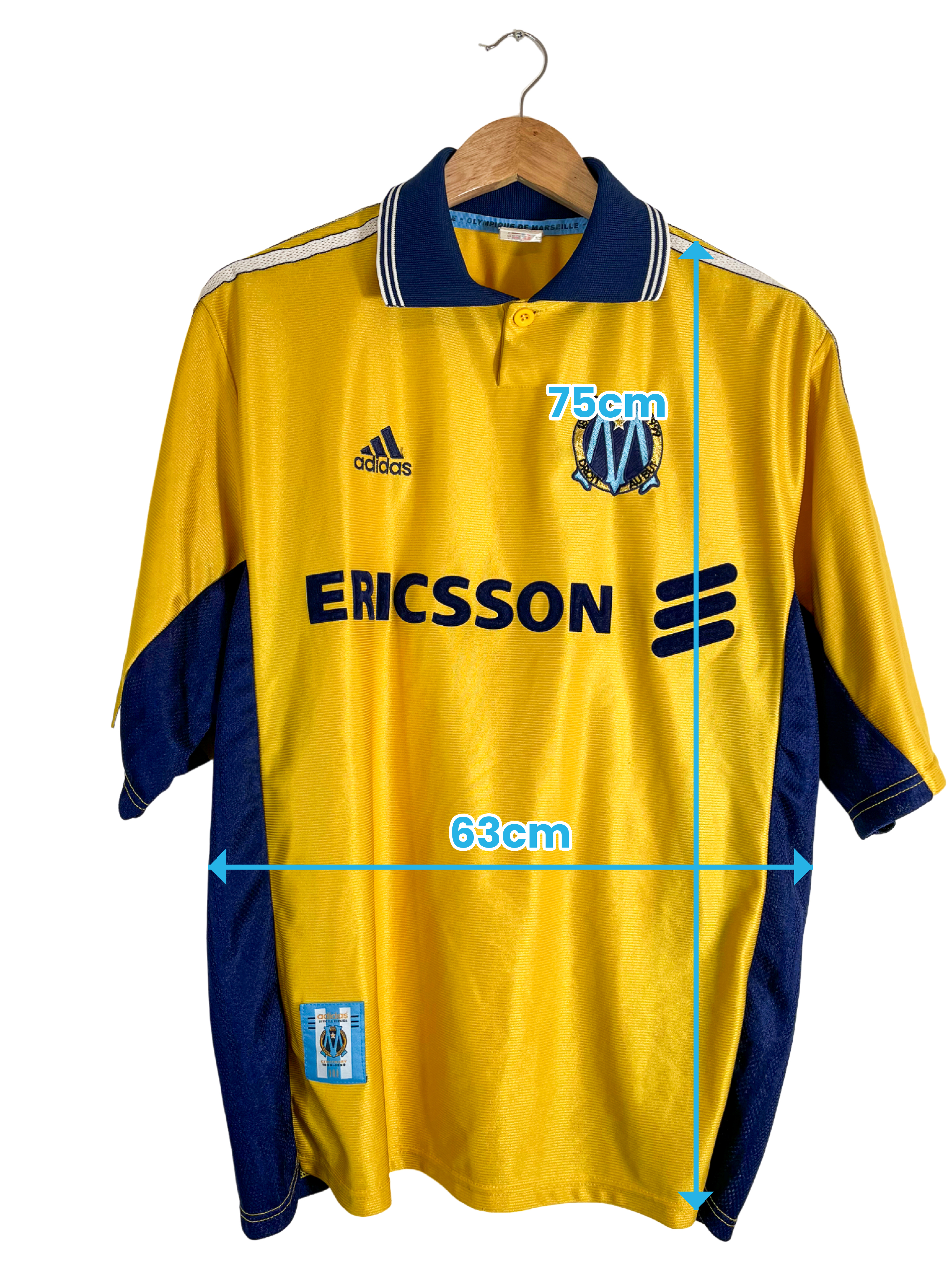 1998/1999 – Maillot Olympique de Marseille extérieur – XL