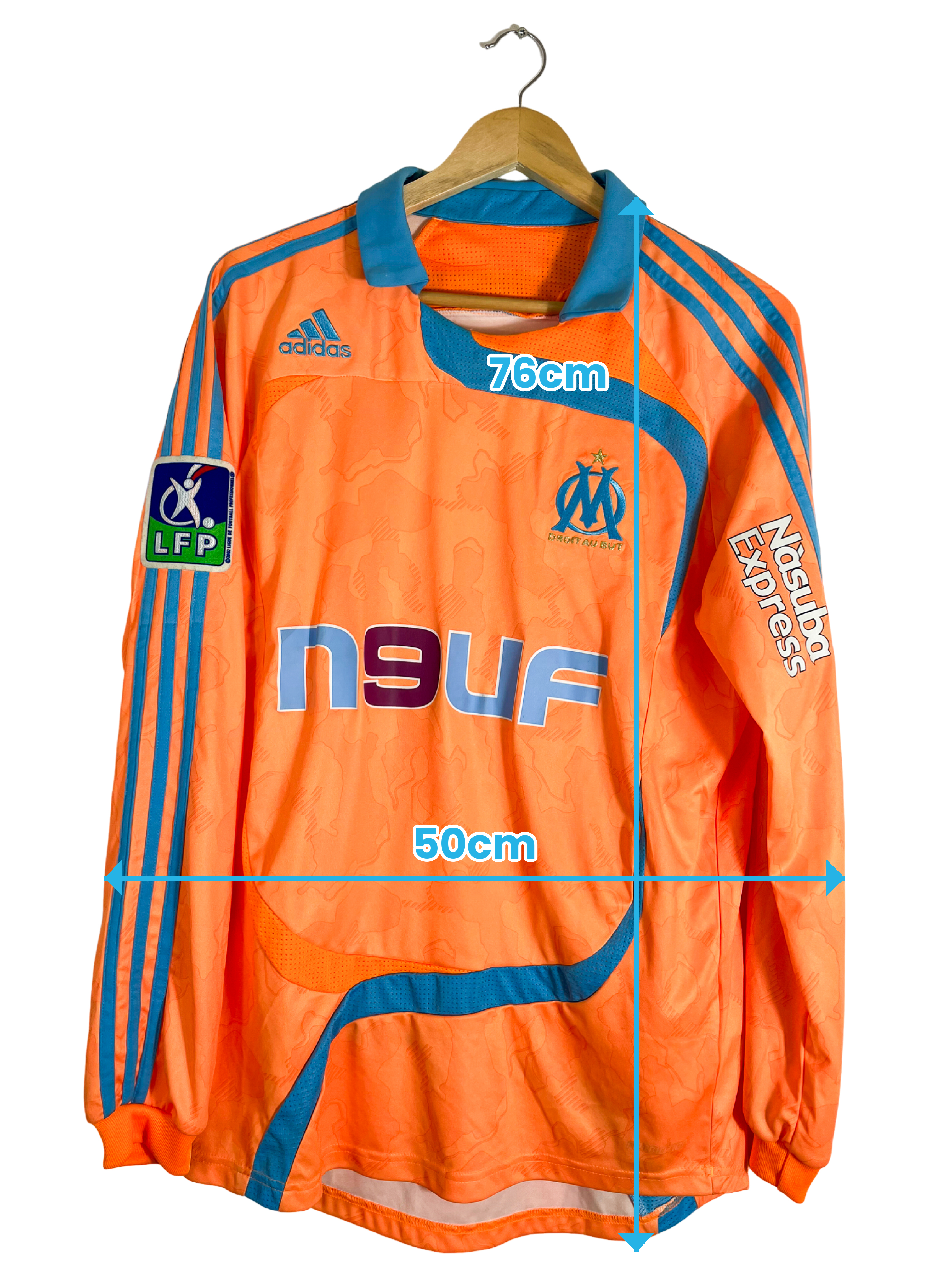 2007/2008 – Maillot Olympique de Marseille gardien *manches longues* [#1 Carrasso] – M