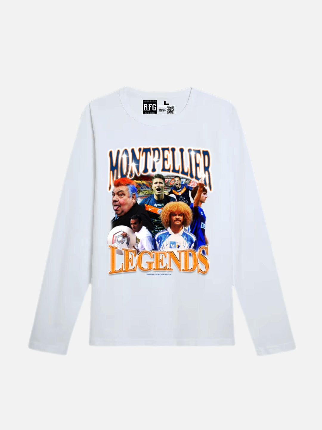 Montpellier Legends Tshirt blanc *Manches Longues*