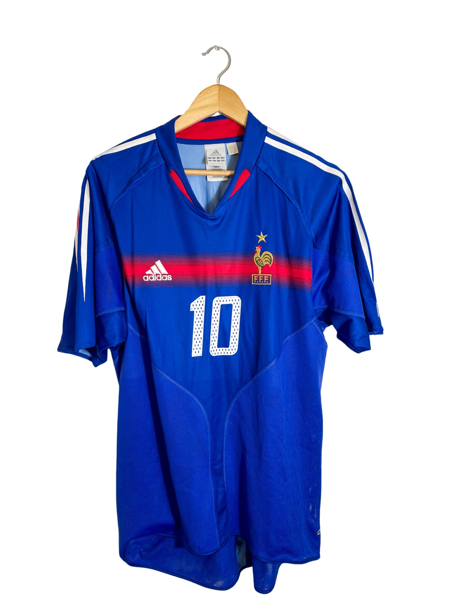 2004 – Maillot France domicile [#10 Zidane] Adidas - L